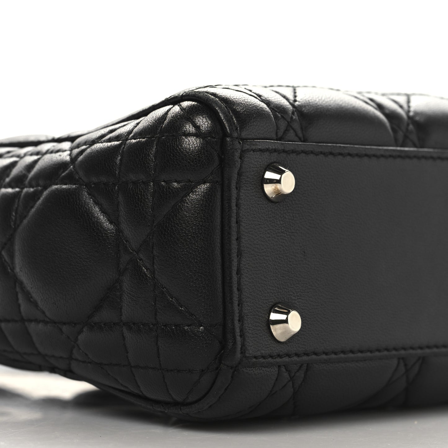 Lambskin Cannage Mini Lady Dior Black