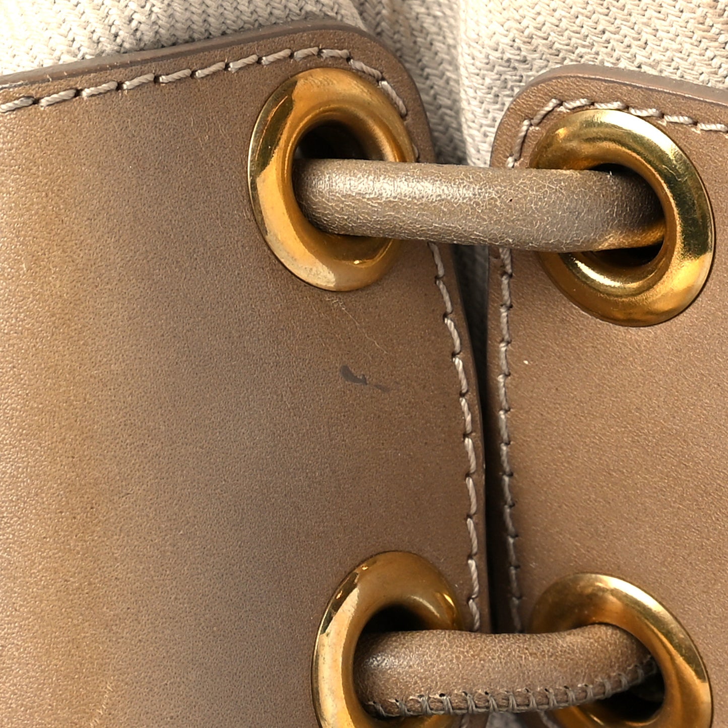 Canvas Mega Nova Check Large Warrior Tote Beige