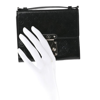 Louis Vuitton Vernis Glace Anouchka PM Wallet Black 2 of 6
