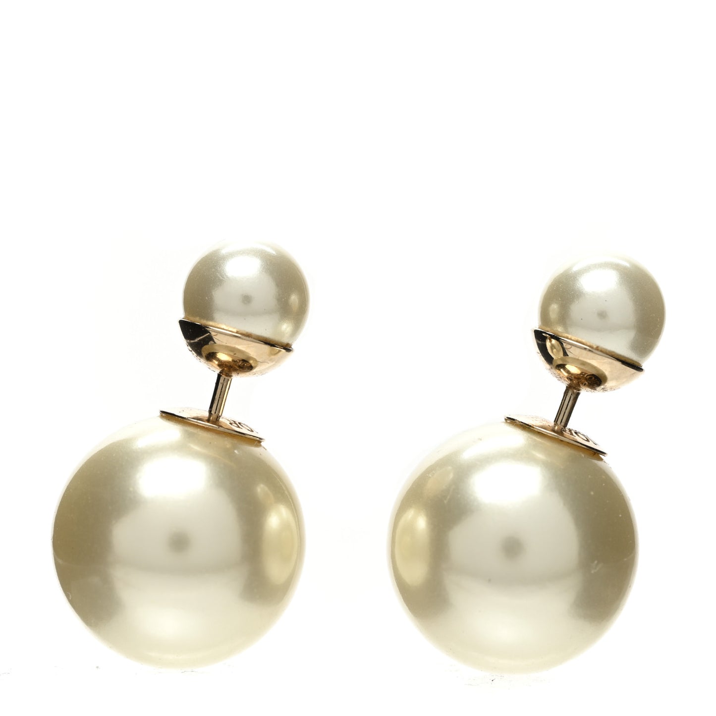 Pearl Mise En Dior Tribal Earrings Gold