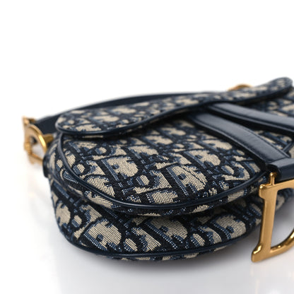 Christian Dior Oblique Mini Saddle Bag Blue 8 of 8