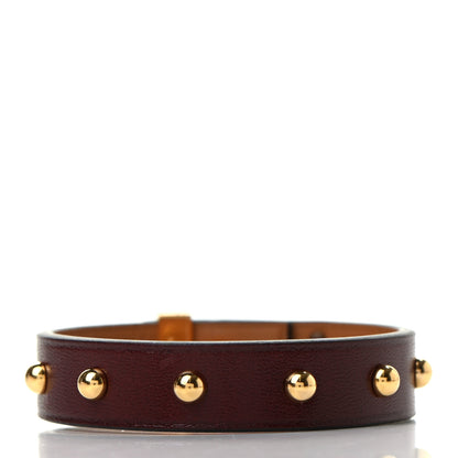 Hermes Box Mini Dog Clous Ronds Bracelet T1 Rouge H 2 of 5
