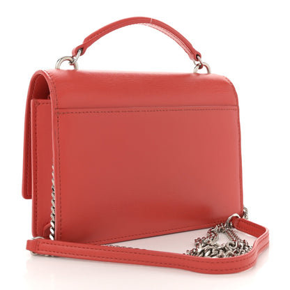 Saint Laurent Calfskin Monogram Sunset Chain Wallet Rosso 3 of 13