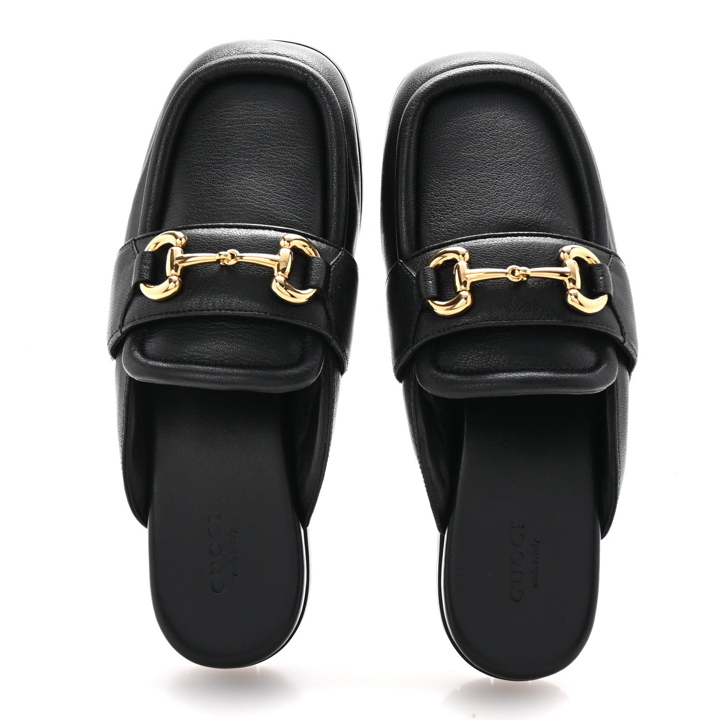 Goatskin Auroville Horsebit Mules 38 Black