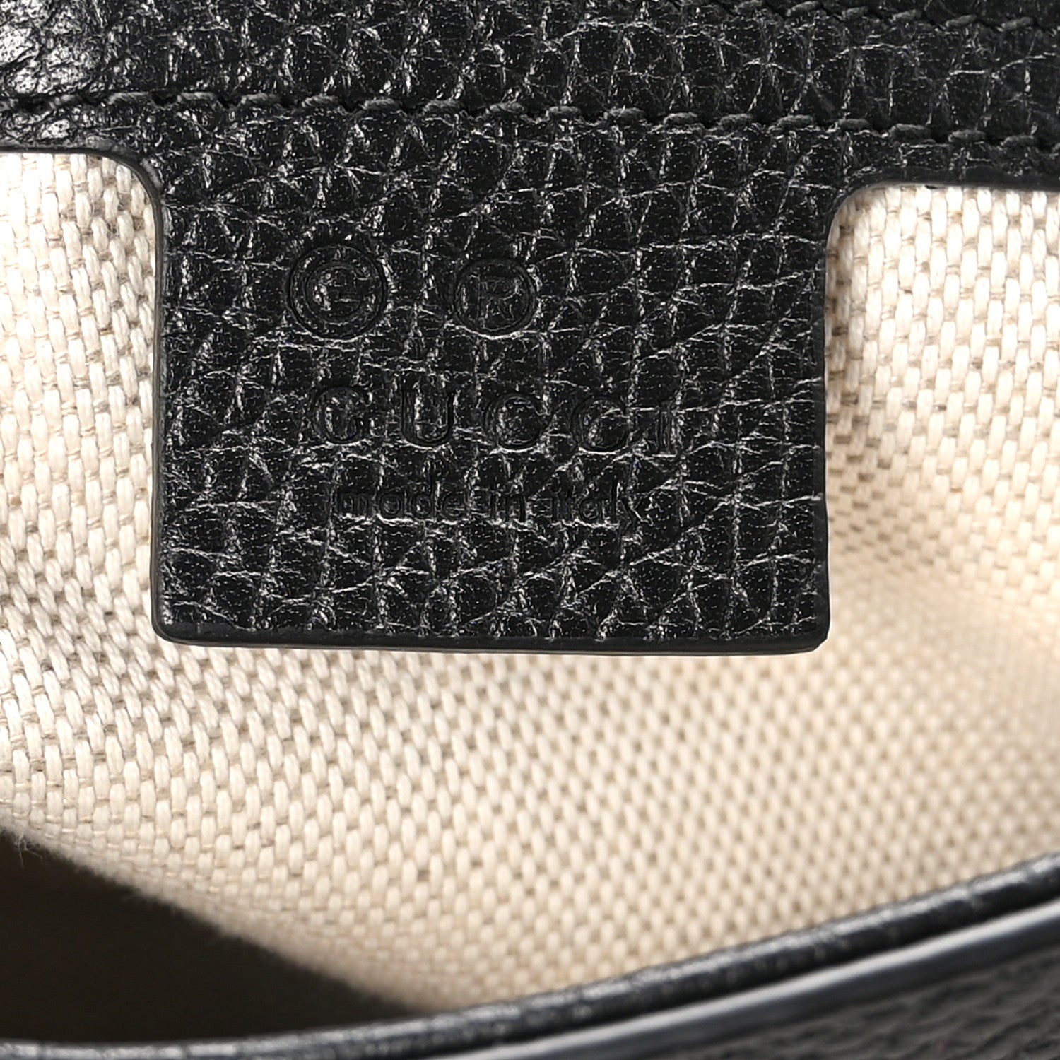 Gucci Pebbled Calfskin Medium Soho Flap Crossbody Black 6 of 10