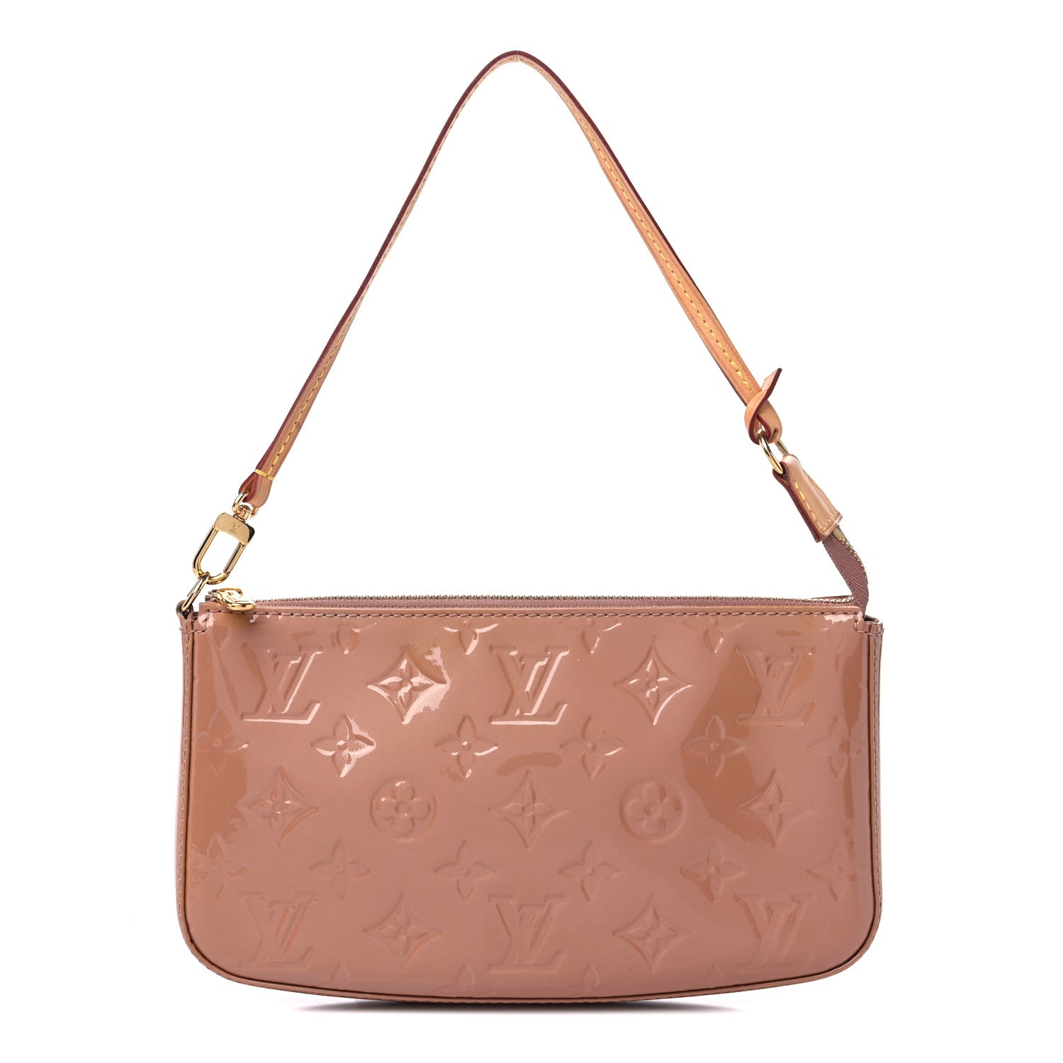 Louis Vuitton Vernis Pochette Accessories NM Rose Velours 1 of 12