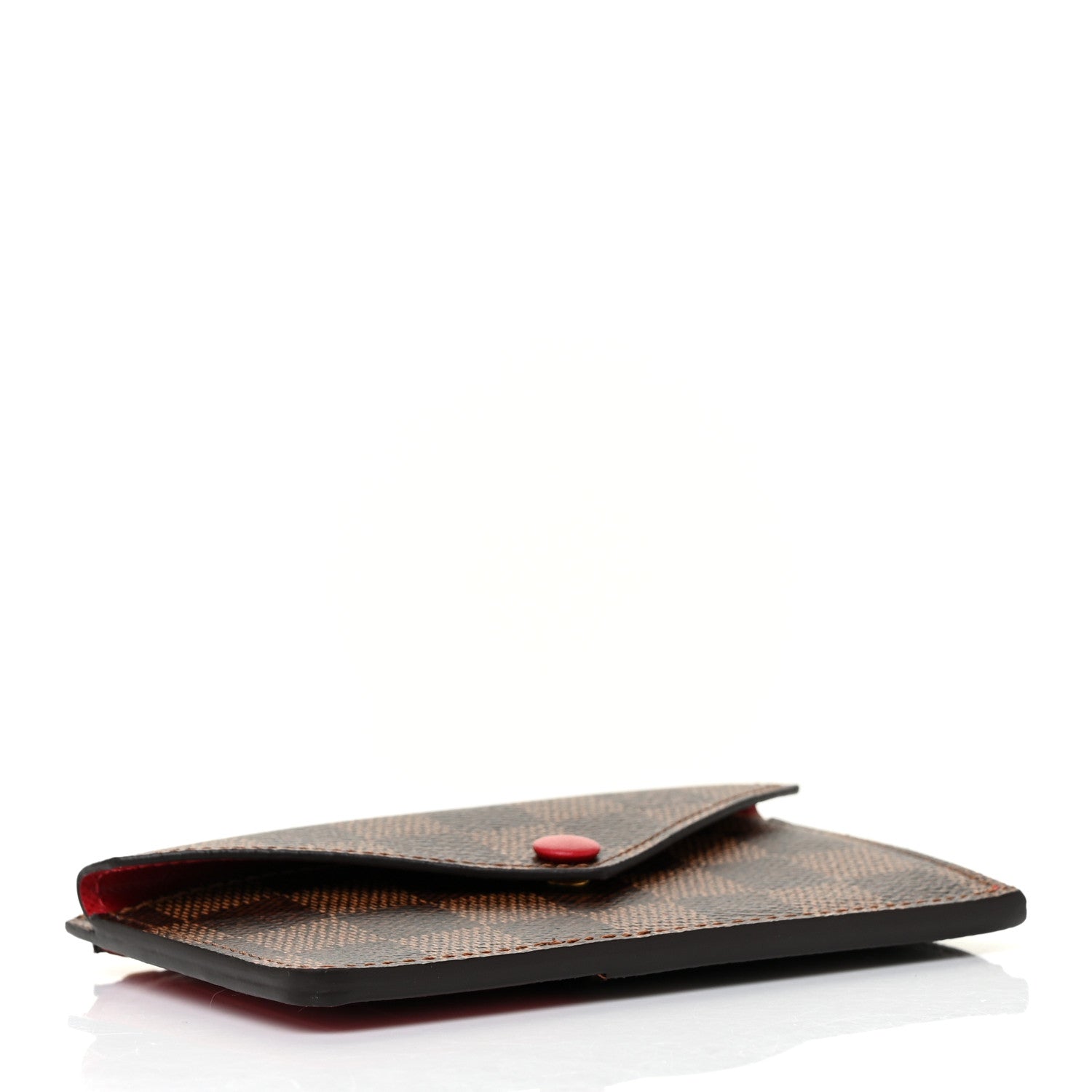 Louis Vuitton Damier Ebene Recto Verso Card Holder Red 4 of 9