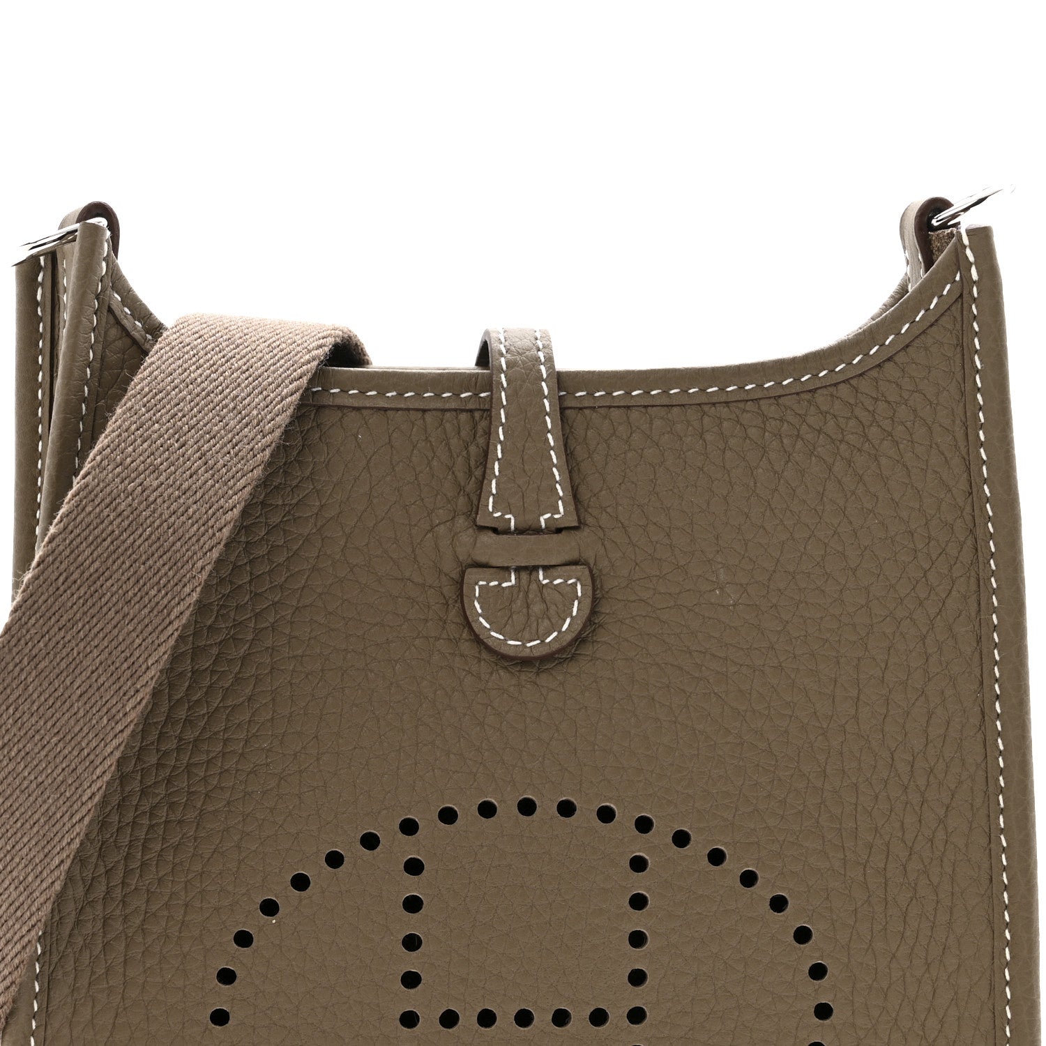 Hermes Taurillon Clemence Evelyne TPM Etoupe 8 of 13