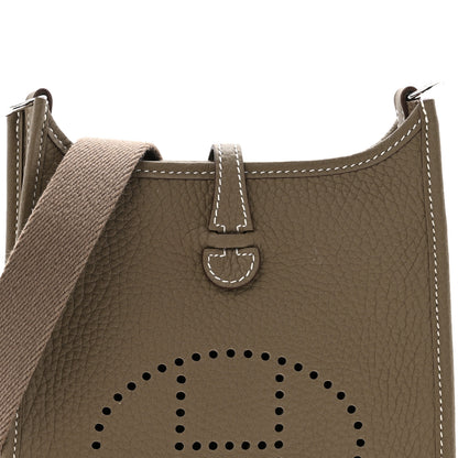 Hermes Taurillon Clemence Evelyne TPM Etoupe 8 of 13