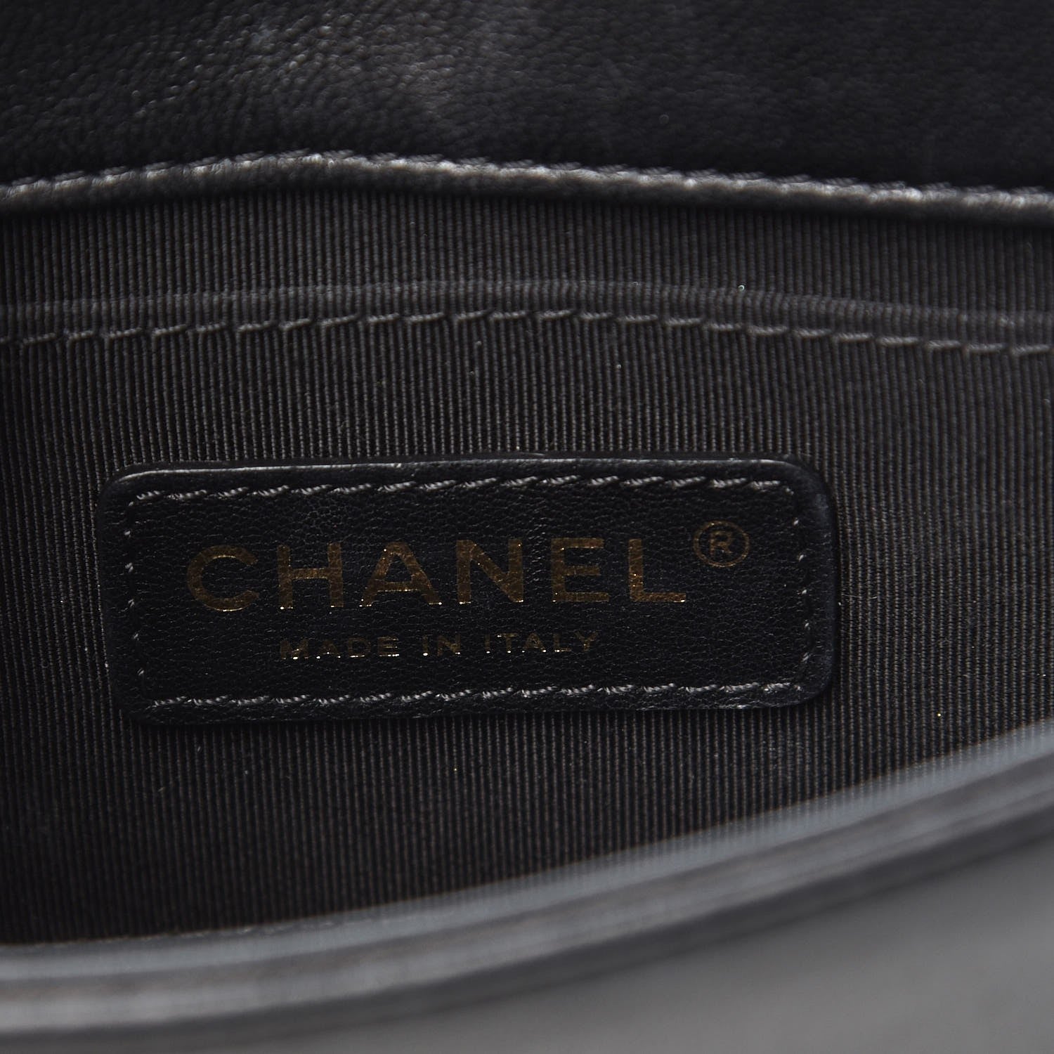Chanel Lambskin Quilted Boy Brick Studded Flap Black 6 of 10