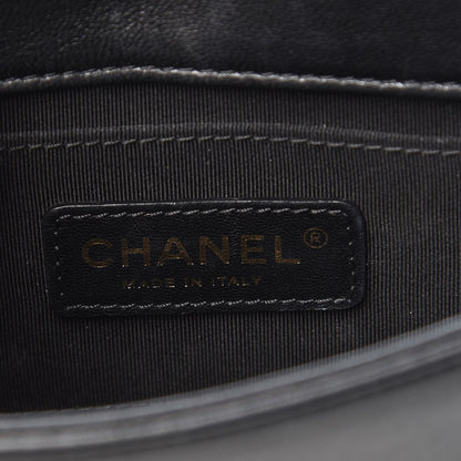 Chanel Lambskin Quilted Boy Brick Studded Flap Black 6 of 10