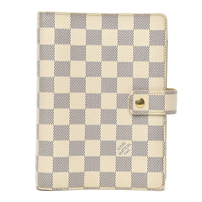 Louis Vuitton Damier Azur Medium Ring Agenda Cover 1 of 9