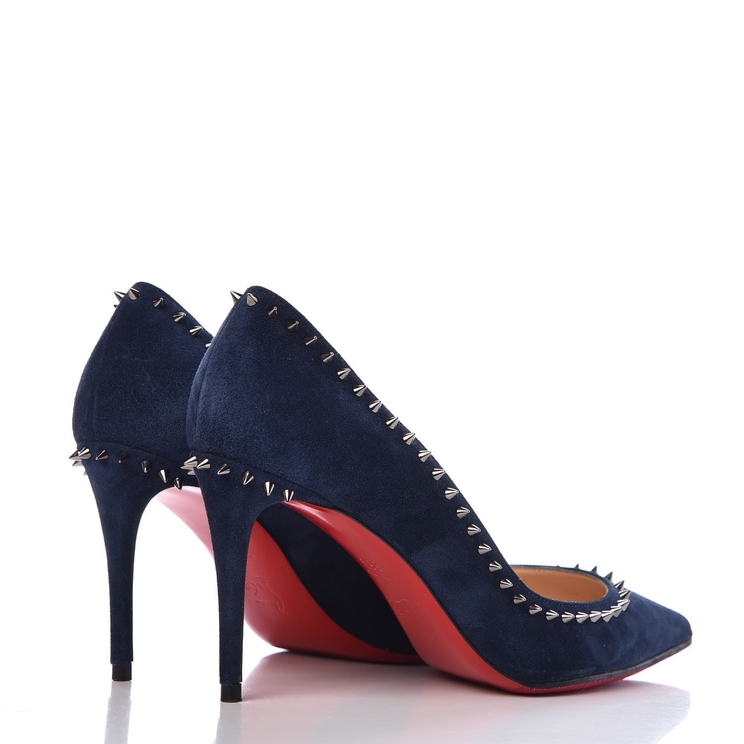 Christian Louboutin Veau Velours Anjalina 85 Pumps 36.5 Marine 4 of 14