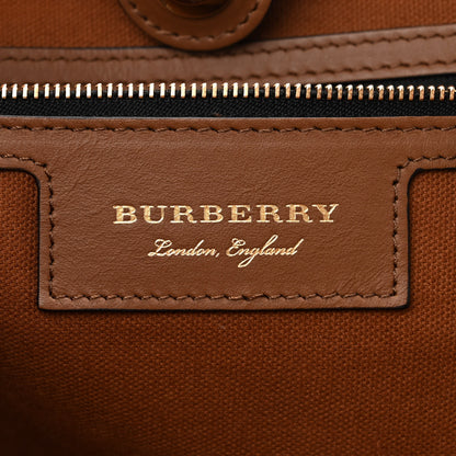 Burberry Horseferry Check Small Canterbury Tote Tan 5 of 10