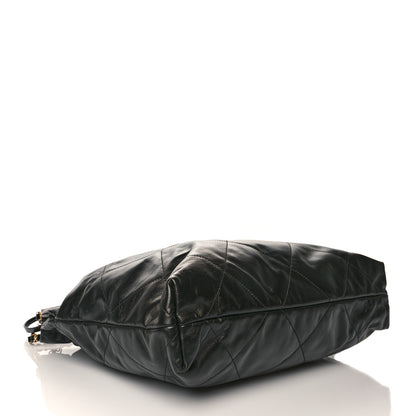 Chanel Shiny Calfskin Quilted Chanel 22 Black 4 of 11