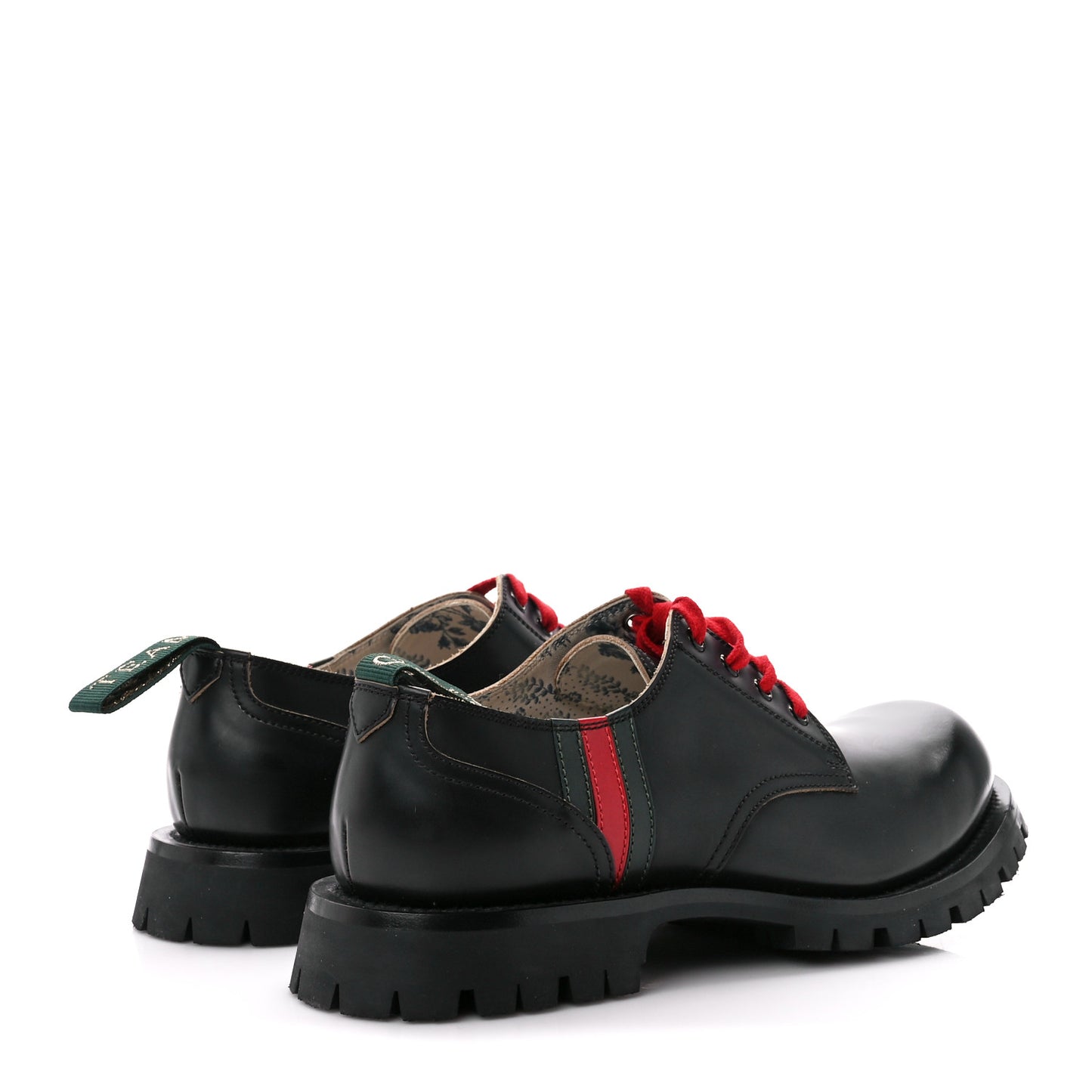 Cordovan Lux Web Arley Lug Sole Loafers 10 Black Verde Hibiscus Red