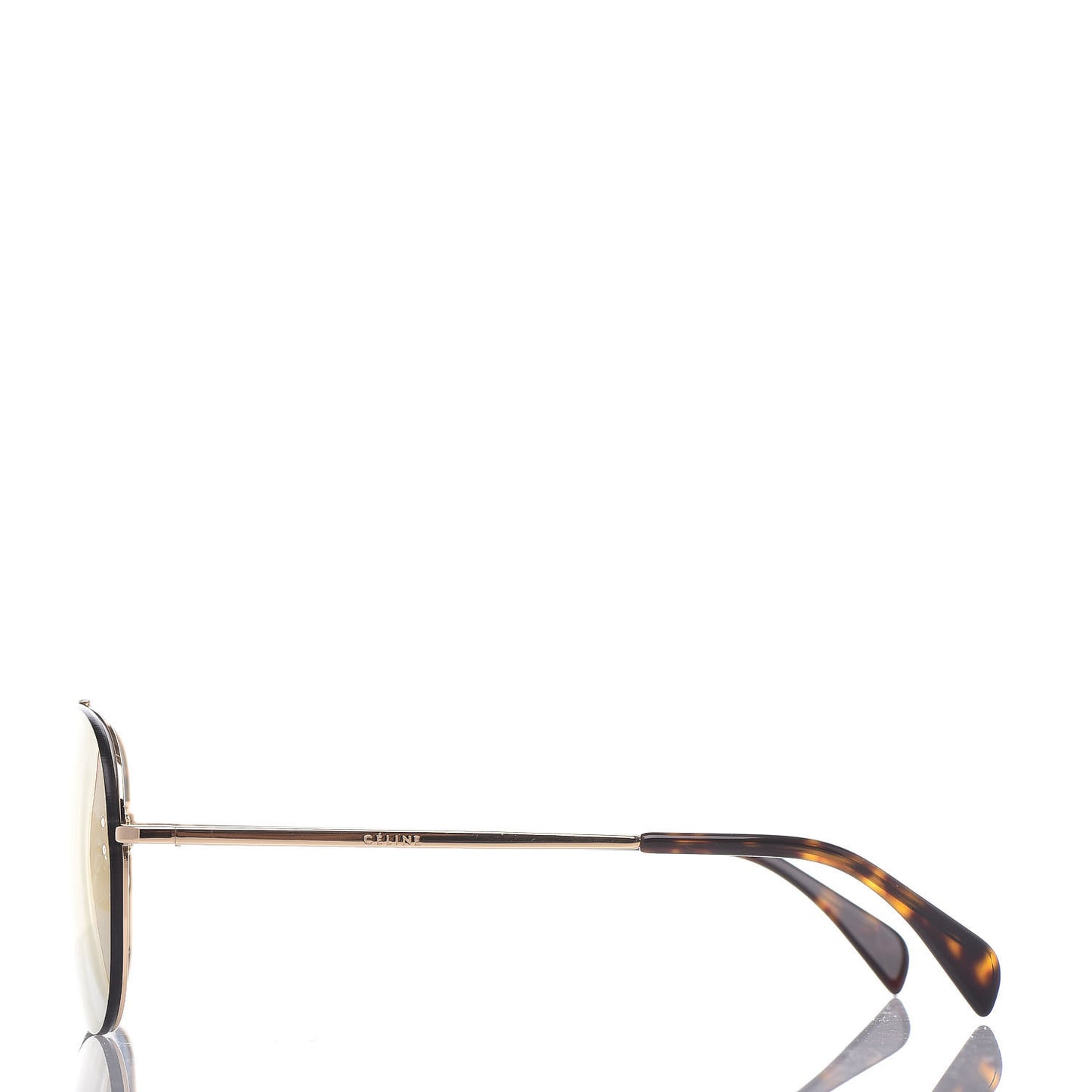 Acetate Mirror Aviator Sunglasses CL41391/S Gold Grey