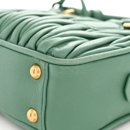 Miu Miu Nappa Matelasse Small Arcadie Green 10 of 10