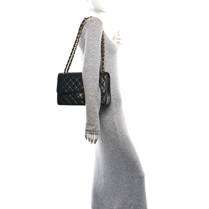 Chanel Caviar Quilted Jumbo Double Flap Black 2 of 10
