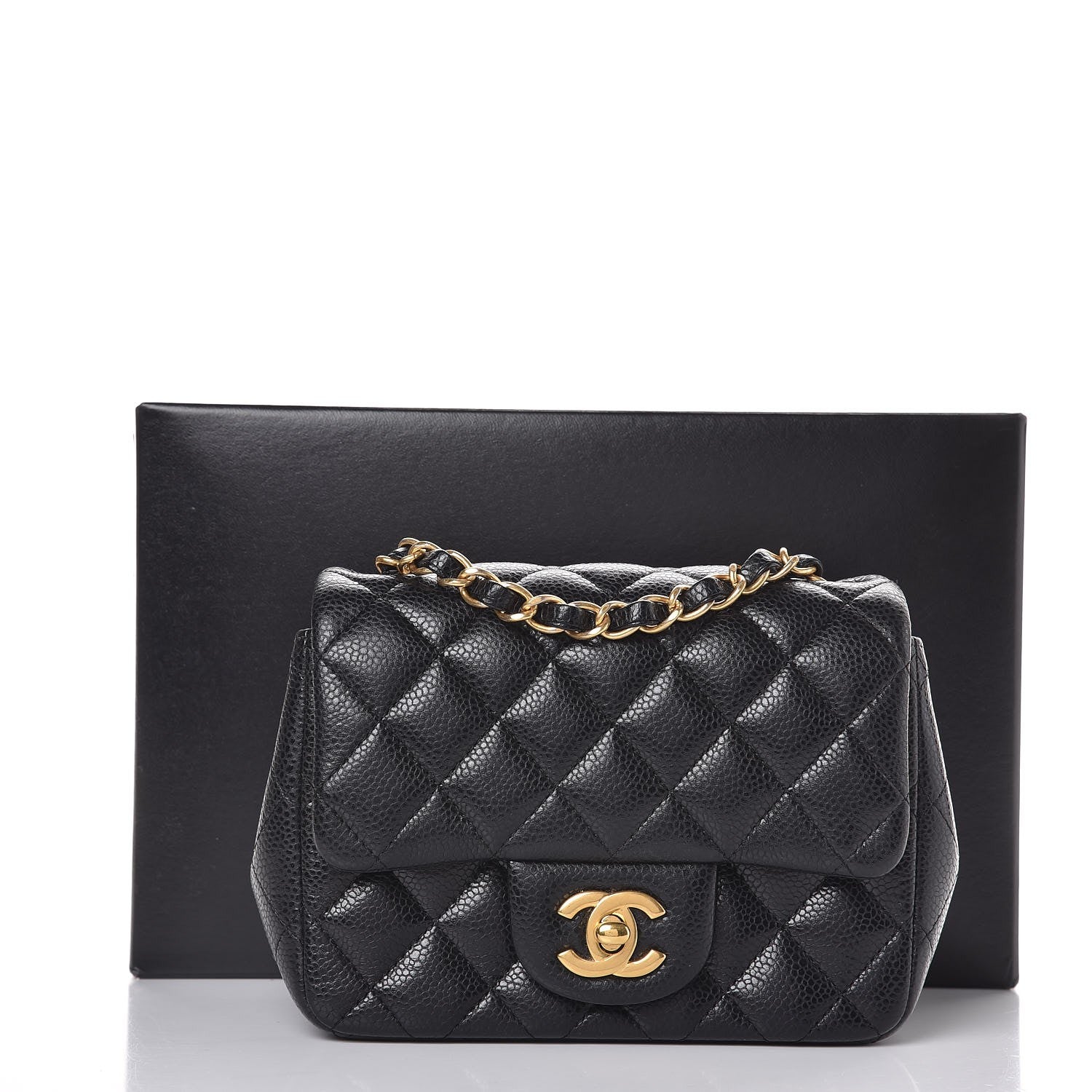 Chanel Caviar Quilted Mini Square Flap Black 8 of 8