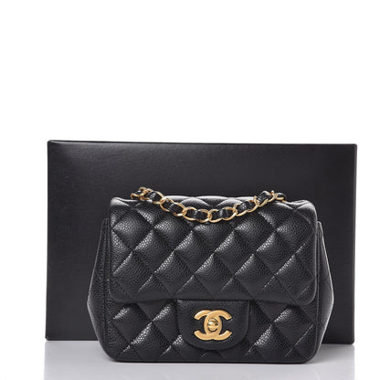 Chanel Caviar Quilted Mini Square Flap Black 8 of 8