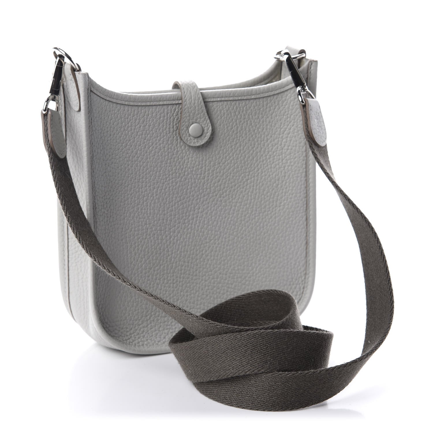 Hermes Taurillon Clemence Amazone Evelyne TPM Gris Perle Etain 3 of 9
