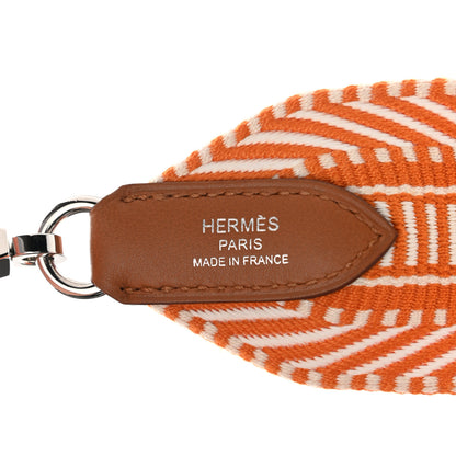 Hermes Toile Swift 50mm Sangle Cavale Shoulder Strap Ecru Abricot 3 of 5
