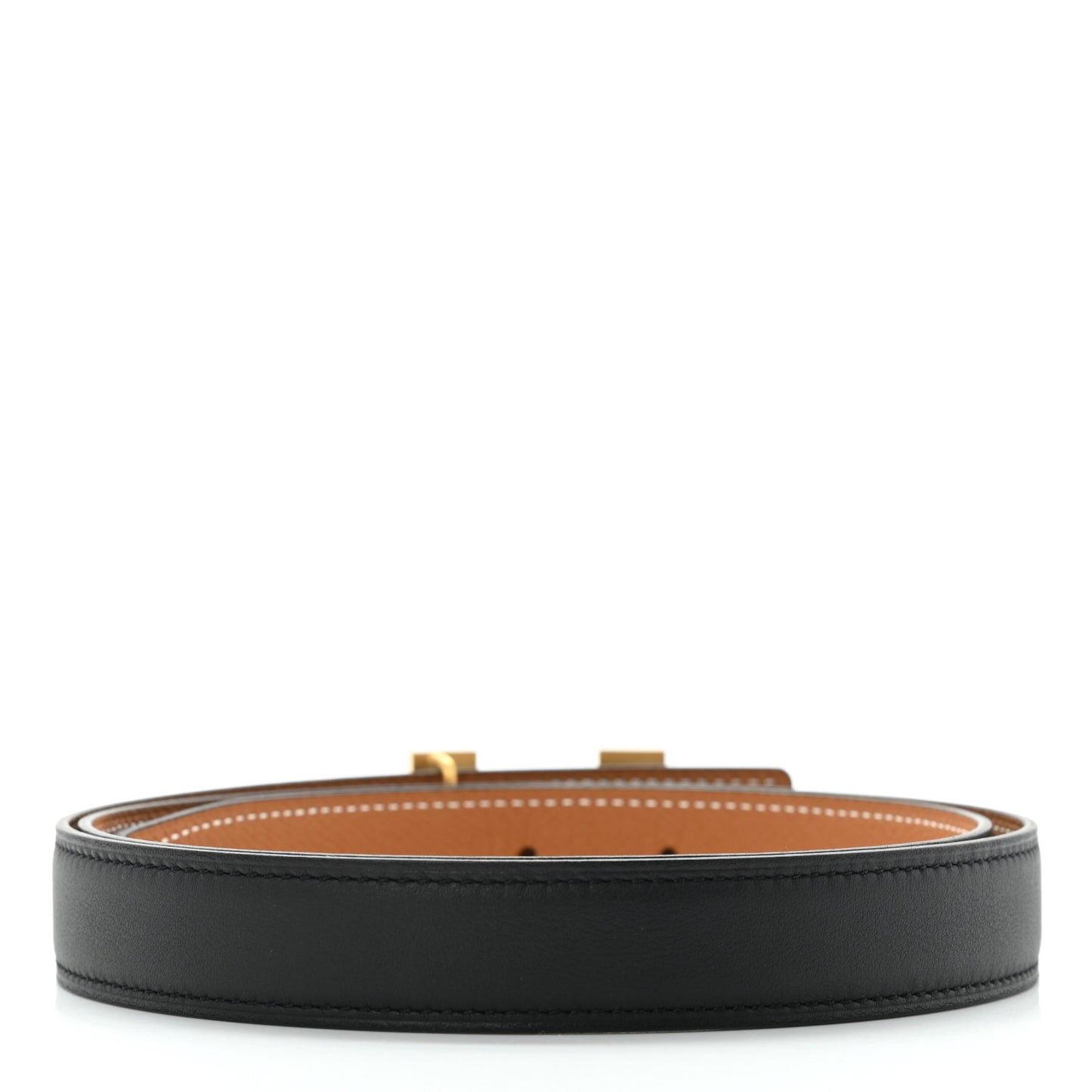 Swift Epsom 24mm Mini Constance H Belt 90 Black Gold