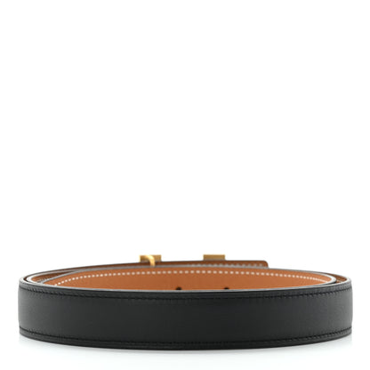 Hermes Swift Epsom 24mm Mini Constance H Belt 90 Black Gold 2 of 6