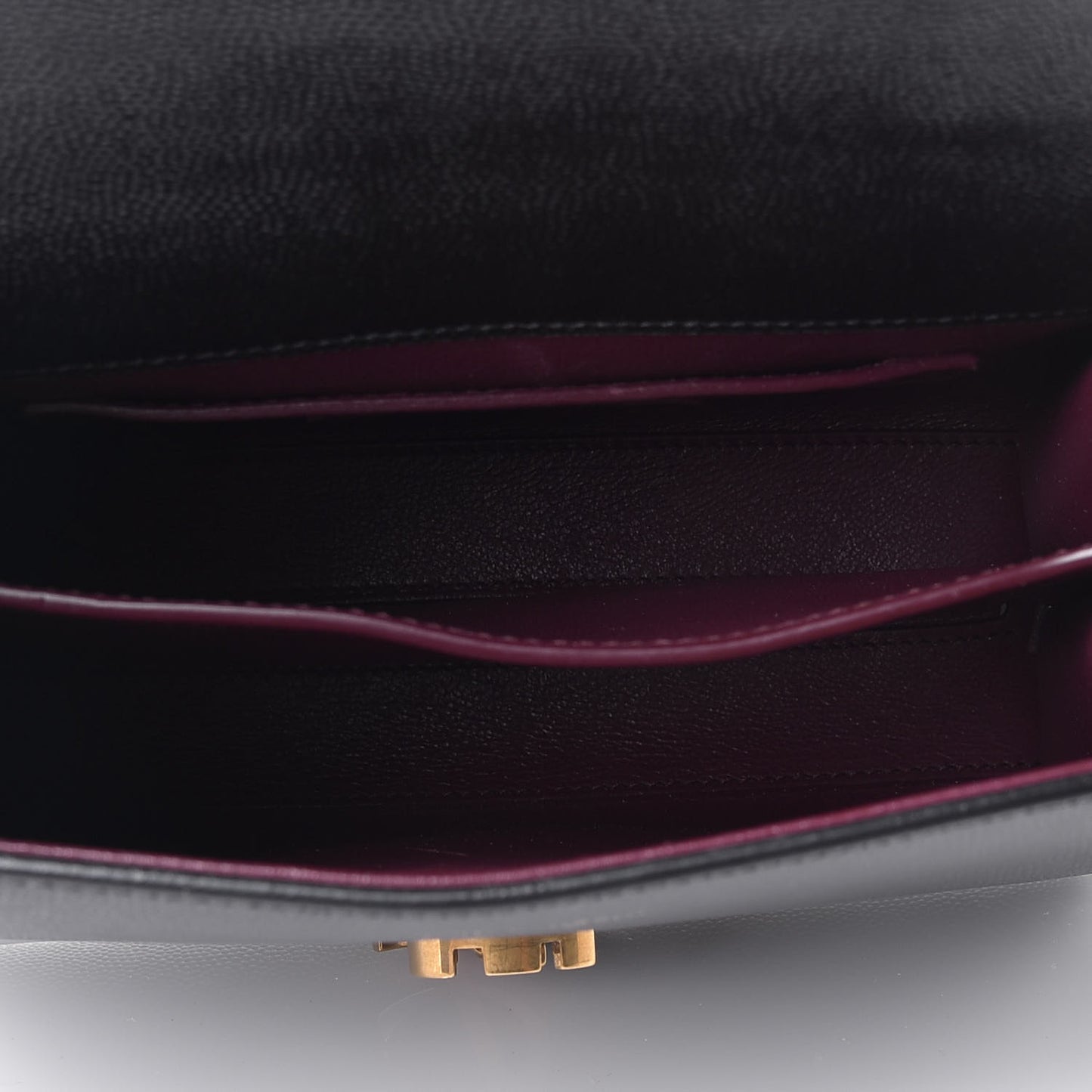 Grain de Poudre Mini Classic Monogram Cassandra Top Handle Black Rouge Legion