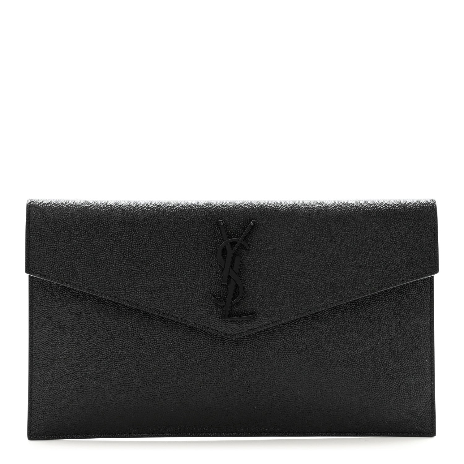Saint Laurent Grain De Poudre Uptown Pouch Black 1 of 9