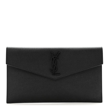 Saint Laurent Grain De Poudre Uptown Pouch Black 1 of 9