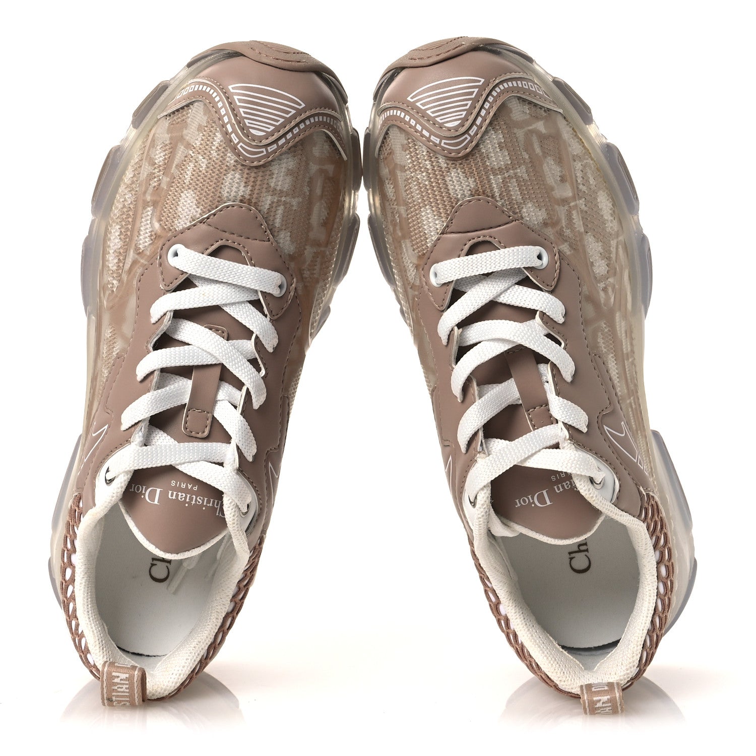 Christian Dior Technical Fabric Rubber Oblique Dior Vibe Sneakers 37 White Nude 2 of 11