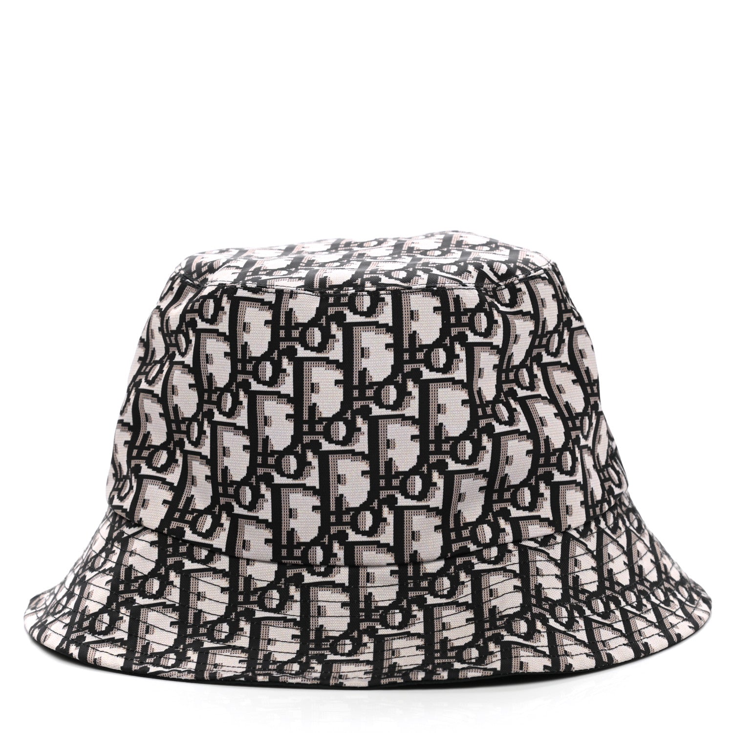 Christian Dior Oblique Reversible Teddy-D Brim Bucket Hat 58 Black 6 of 7