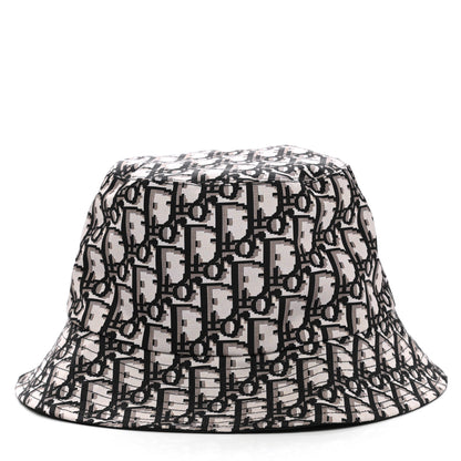 Christian Dior Oblique Reversible Teddy-D Brim Bucket Hat 58 Black 6 of 7