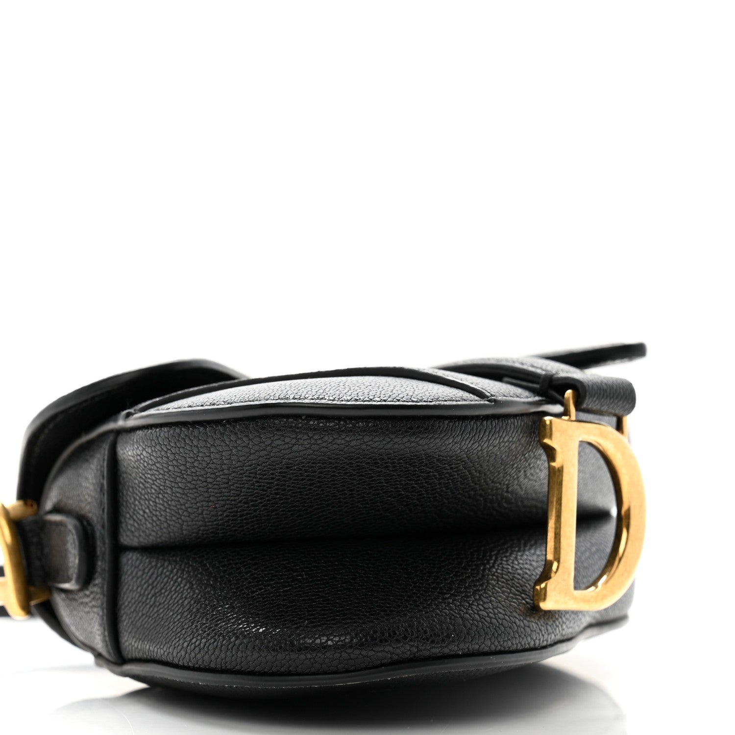 Christian Dior Goatskin Micro Saddle Bag Black 9 of 12