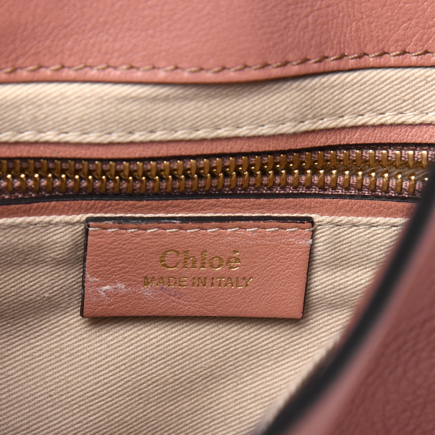 Suede Calfskin Small Faye Backpack Nougat