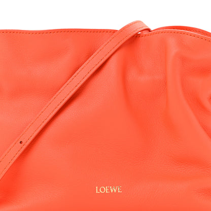 Loewe Nappa Calfskin Mini Flamenco Knot Clutch Sunrise Orange 8 of 12