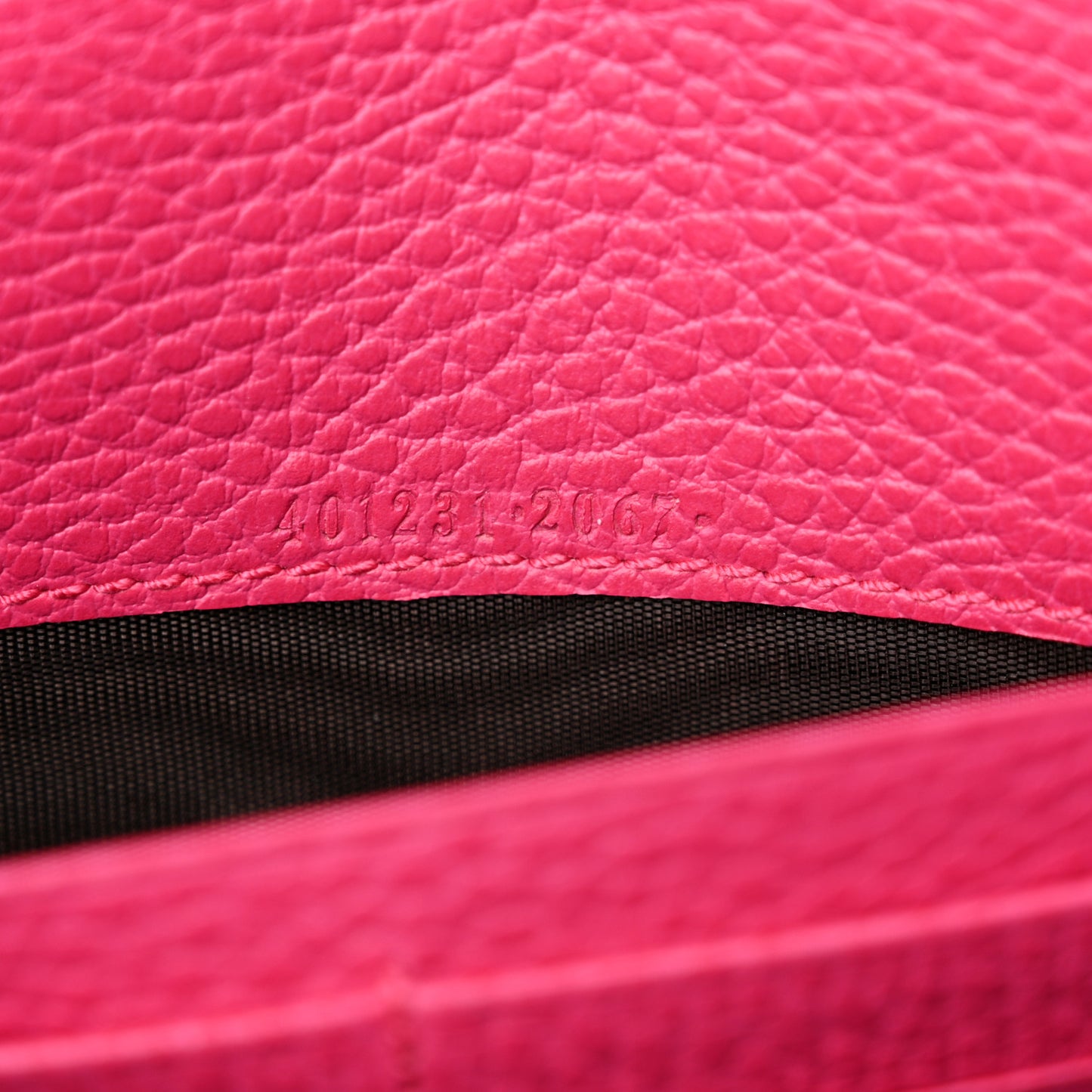 Dollar Calfskin Crystal Mini Dionysus Chain Wallet Box Pink