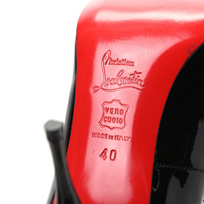 Christian Louboutin Patent Mater Claude 85 Pumps 40 Black 7 of 7