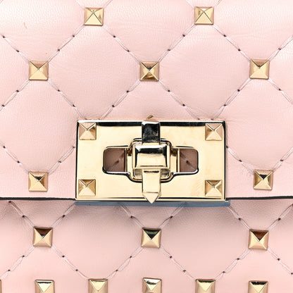 Valentino Garavani Nappa Micro Rockstud Spike Shoulder Bag Rose Quartz 7 of 10