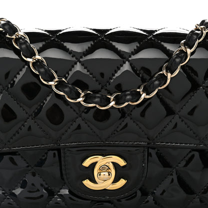 Chanel Patent Calfskin Quilted Mini Rectangular Flap Black 8 of 10