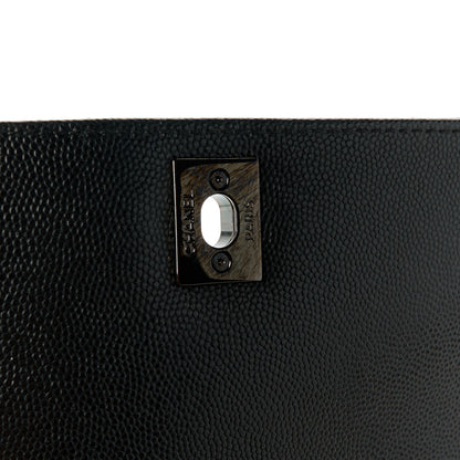 Chanel Caviar Chevron Quilted Extra Mini Coco Handle Flap So Black 6 of 12