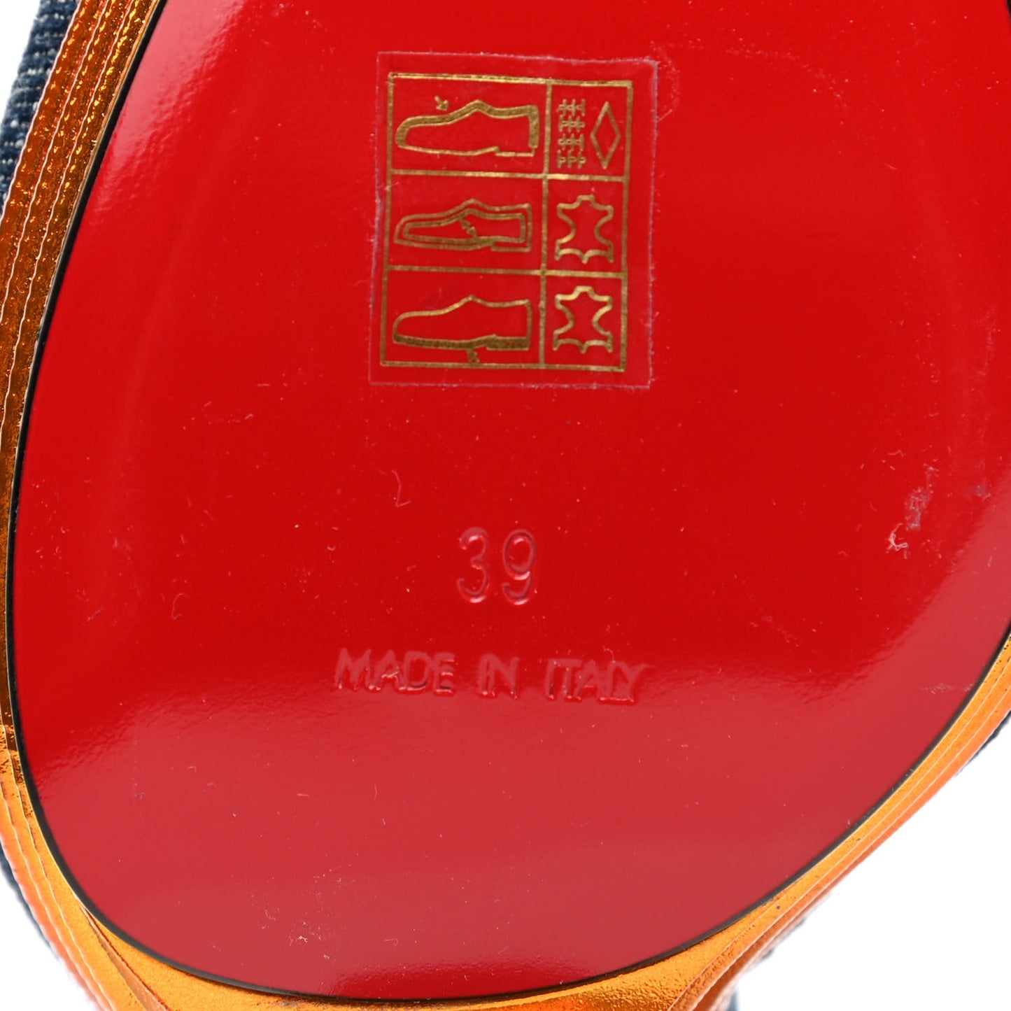 Denim Calfskin Mira Cokunata 120 Sandals 39