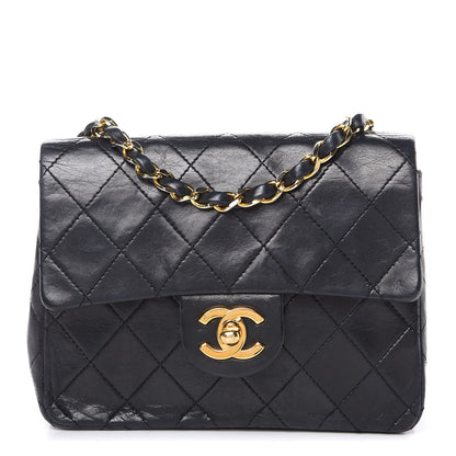 Chanel Lambskin Quilted Mini Square Flap Black 1 of 16