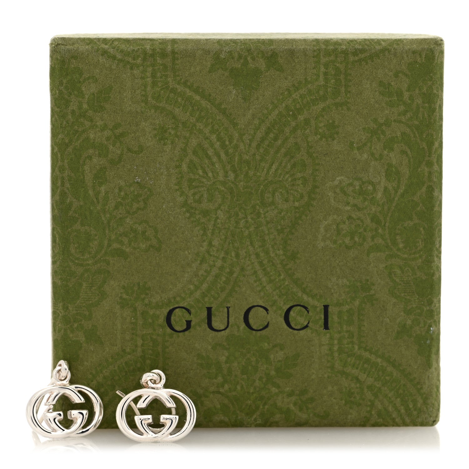 Gucci Sterling Silver Britt Drop Earrings 5 of 5