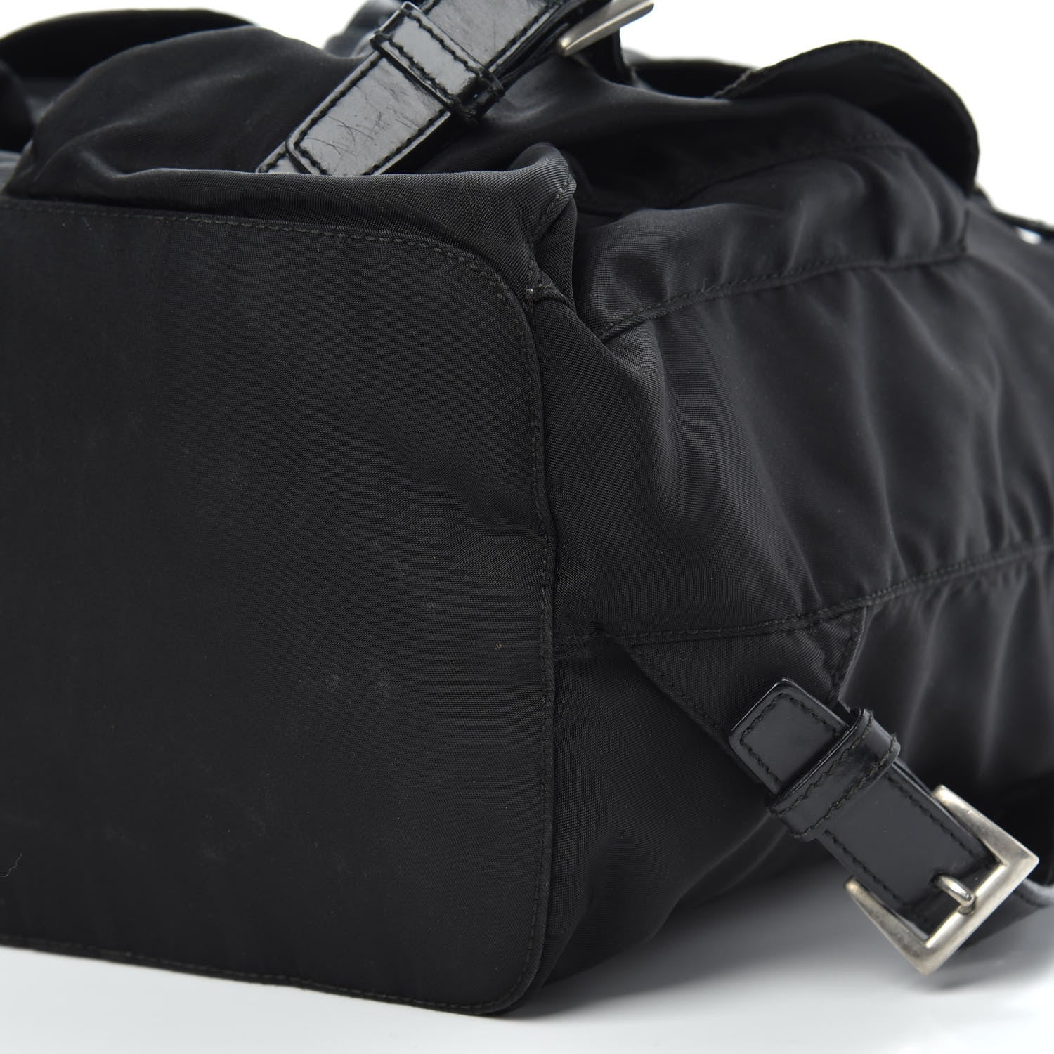 Prada Nylon Vela Medium Backpack Black 7 of 11
