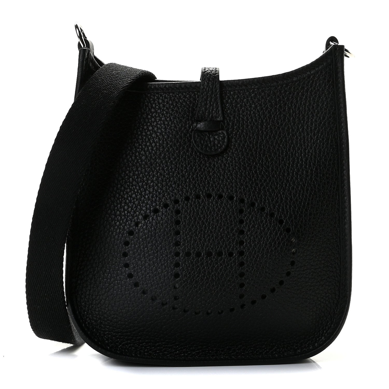 Hermes Taurillon Clemence Evelyne TPM Black 1 of 8