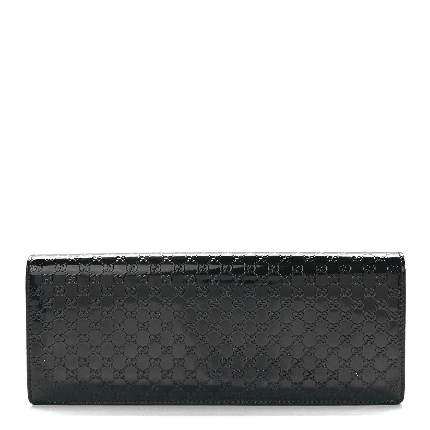 Patent Microguccissima Small Broadway Clutch Black
