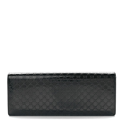 Gucci Patent Microguccissima Small Broadway Clutch Black 1 of 13